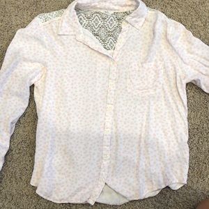 White and Pink Flannel